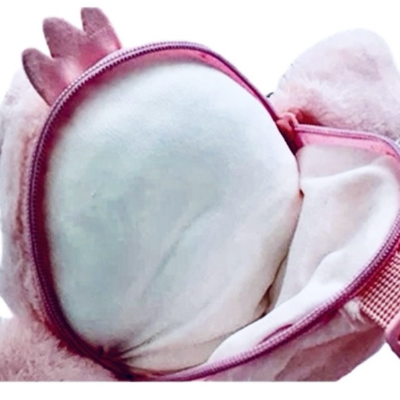 New Cute Stitch’s Angel Plush Backpack Large 11” Length Top Zipper Looks Comfy - Picture 5 of 8